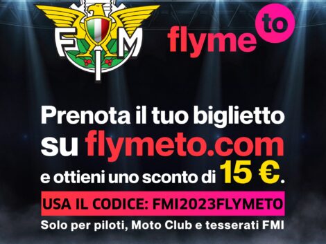Flymeto.com. Sconti per Tesserati FMI, Moto Club e piloti